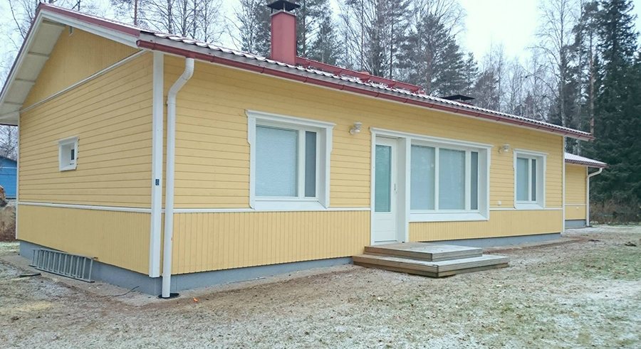 Julkisivusaneeraus, Kangasniemi