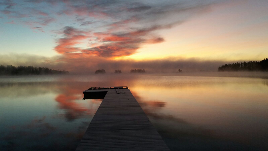 Laiturin korjaus, Kangasniemi